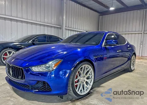 2014 Maserati Ghibli S z USA, uszkodzony, nr VIN ZAM57RTA0E1087454